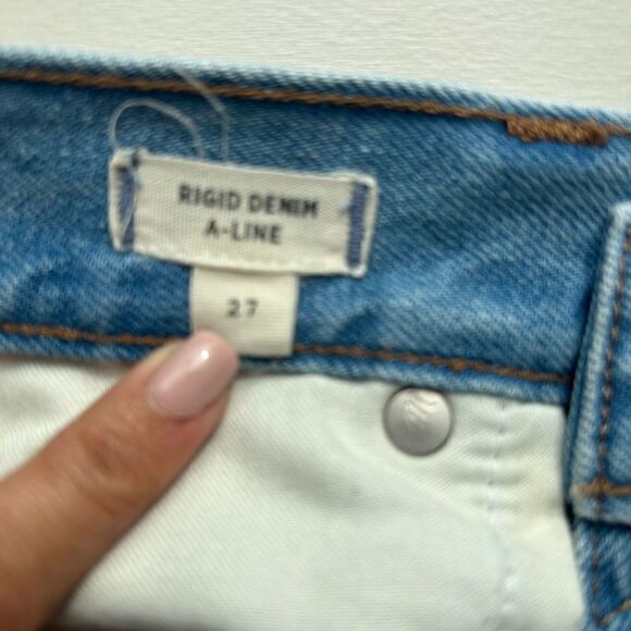 Madewell Rigid Denim A-Line Mini Skirt in Lovell Wash - Picture 10 of 12